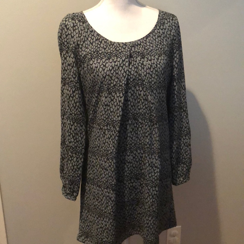 Lined printed dress